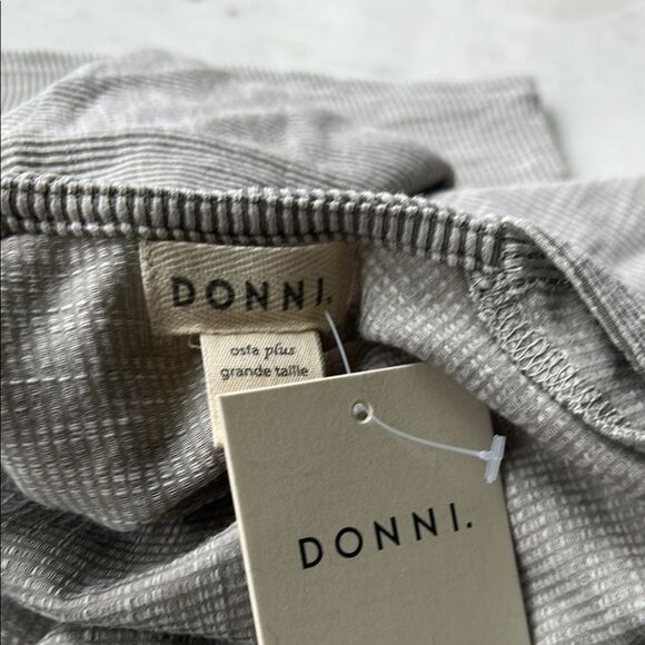 NEW Anthropologie DONNI. Light Gray Open Cardigan OSFA PLUS - Picture 4 of 5